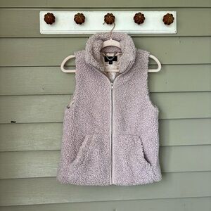 J. Crew teddy Vest in Light Pink